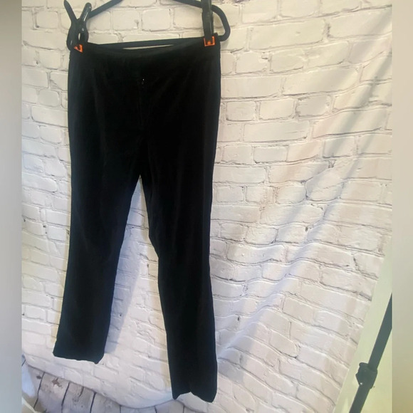 Women’s Ann Taylor Black Velvet Formal Dress Slacks Size 6 - Picture 2 of 10
